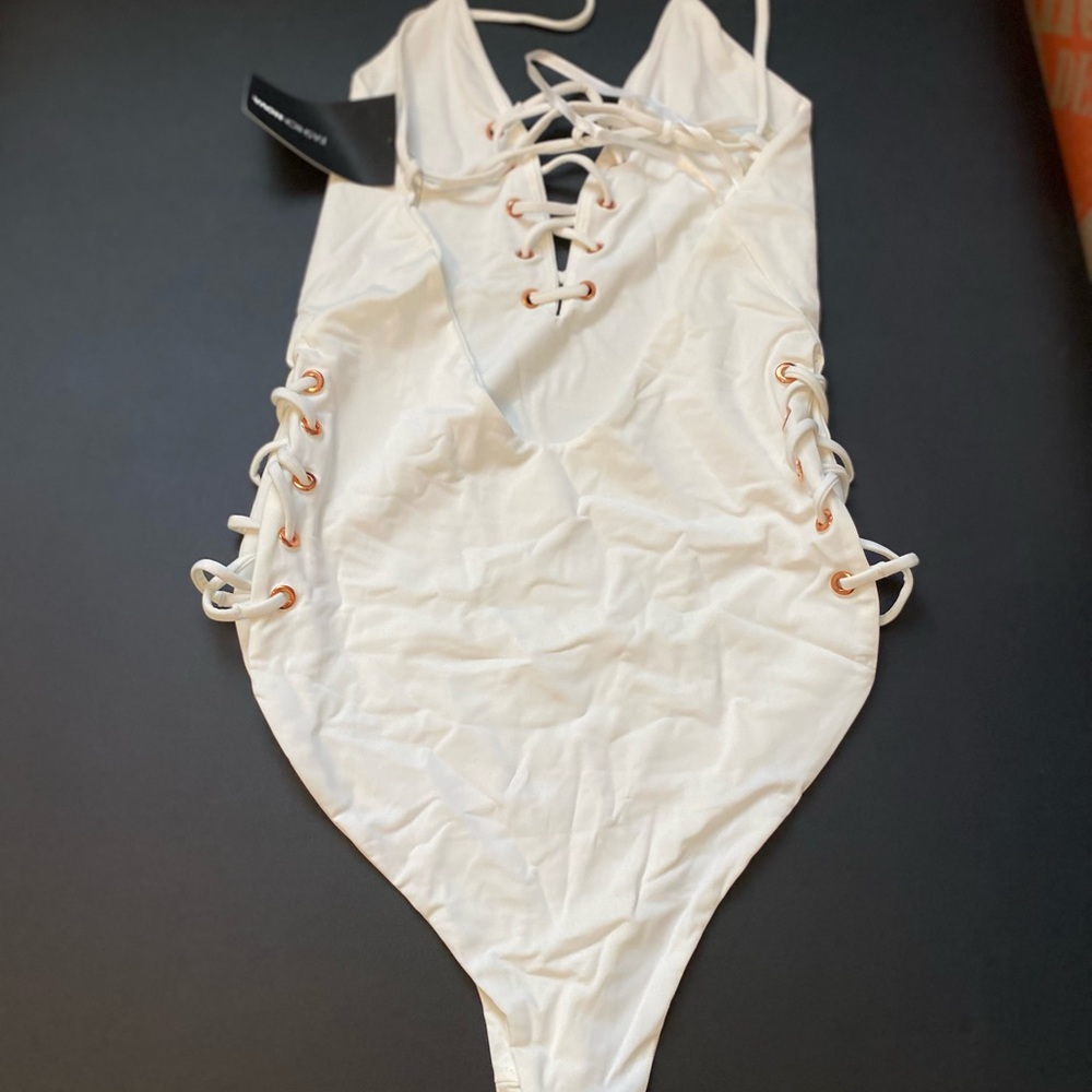 Laced up swimsuit